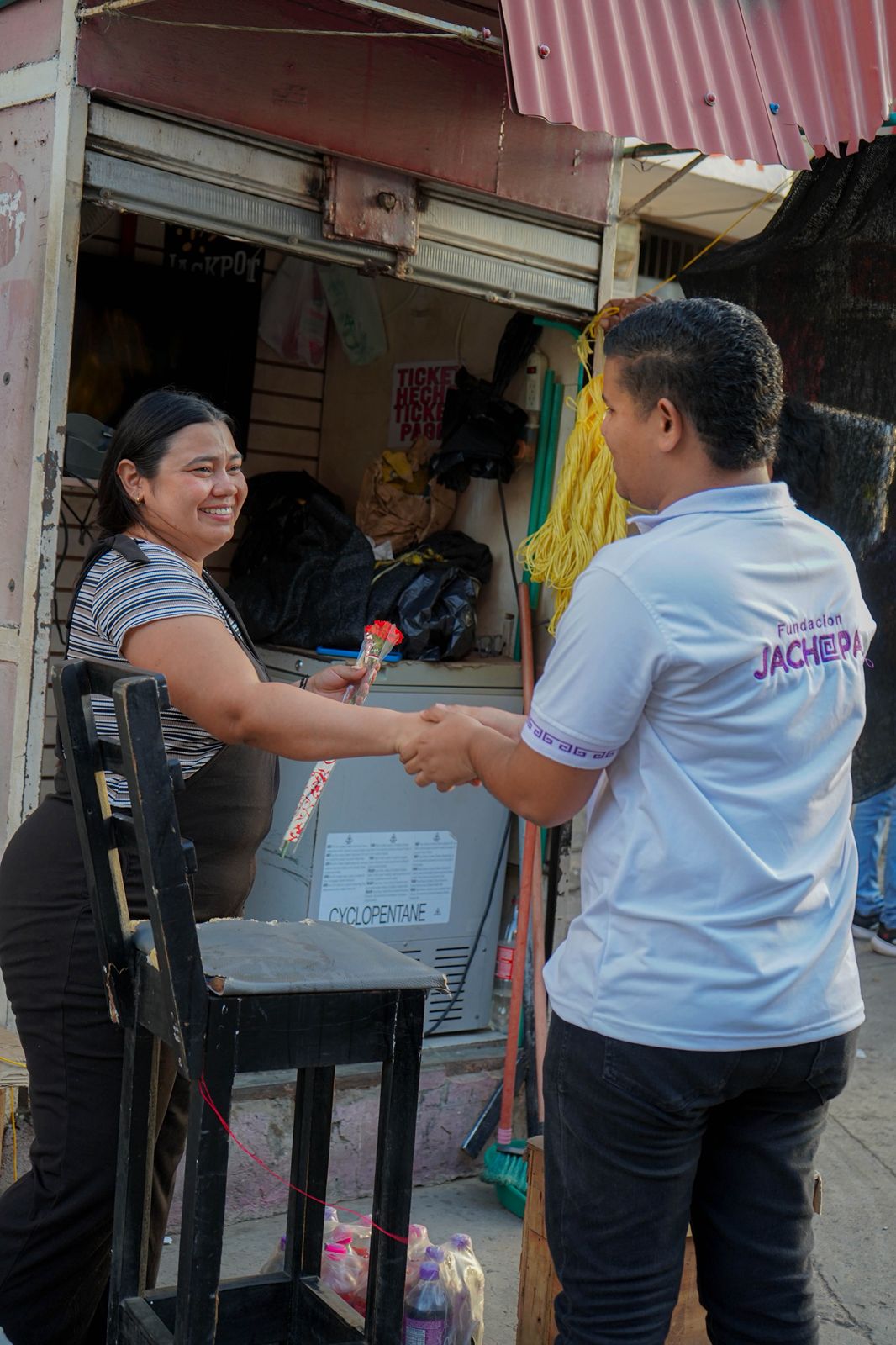entrega de flores